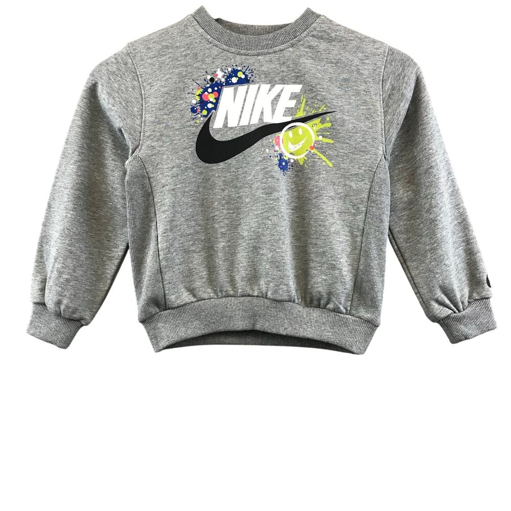 New Nike Kids' Sportswear‎ Club Specialty Fleece Crewneck Sweatshirt 5-6 years